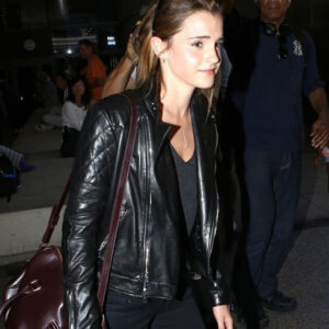 Emma Watson Biker Leather Jacket