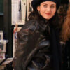 Friends S01 Monica Geller Brown Leather Jacket