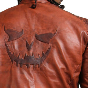 Brown Biker Scarecrow Leather Jacket
