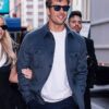 Glen Powell Blue Trucker Jacket