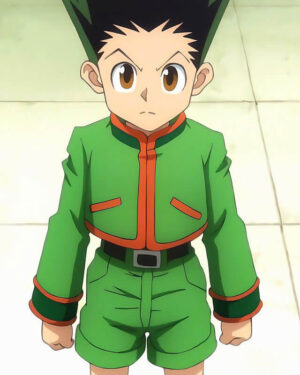 Hunter × Hunter Gon Freecss Green Faux Leather Jacket