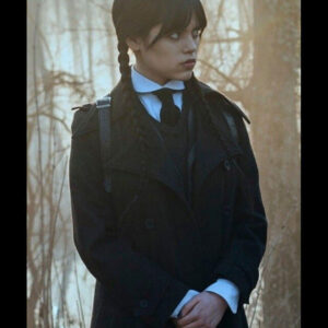 Wednesday Black Trench Coat