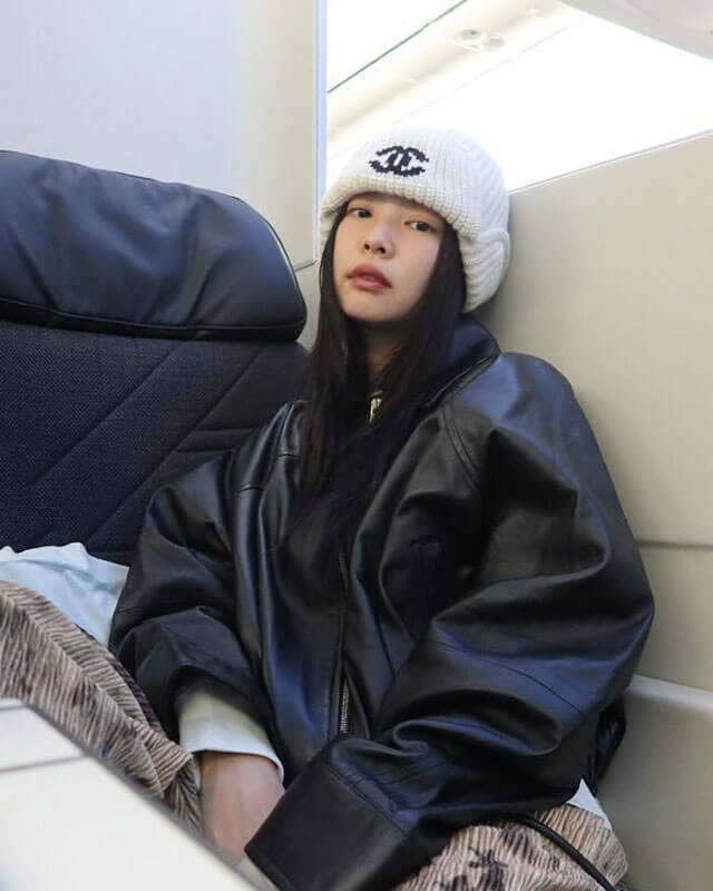 Blackpink Jennie Black Leather Jacket