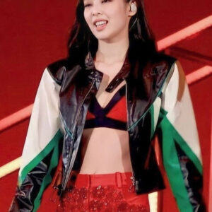 Blackpink Born Pink Jennie Cropped Leather Jacket