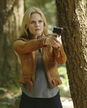 Once Upon a Time Emma Swan Brown Leather Jacket