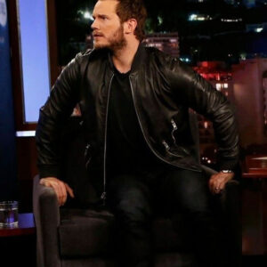 Chris Pratt Bomber Leather Jacket