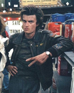 Steve Harrington Stranger Things S04 Leather Jacket