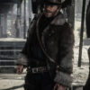 John Marston Black Shearling Coat
