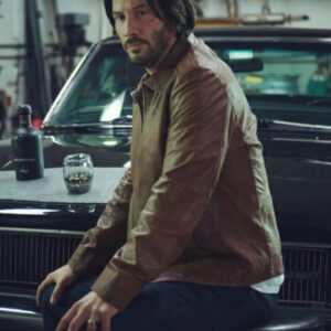 John Wick Brown Leather Jacket