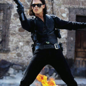 Johnny Depp Black Leather Vest