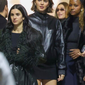Kendall Jenner Bomber Leather Jacket
