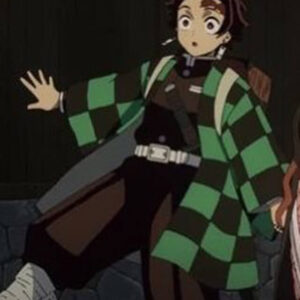 Tanjiro Kamado Demon Slayer Checkered Coat