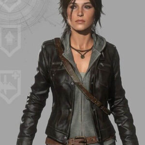Lara Croft Rise of the Tomb Raider Leather Jacket