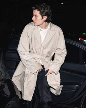 Louis Partridge White Coat