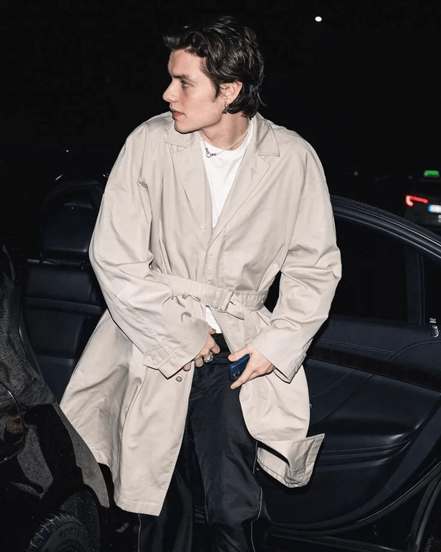 Louis Partridge White Coat