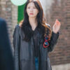 Jung So-min Love Next Door Black Leather Coat