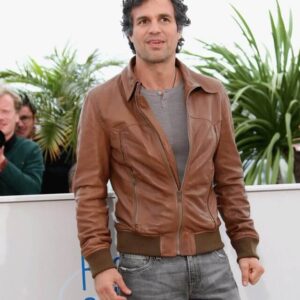 Mark Ruffalo Brown Leather Jacket