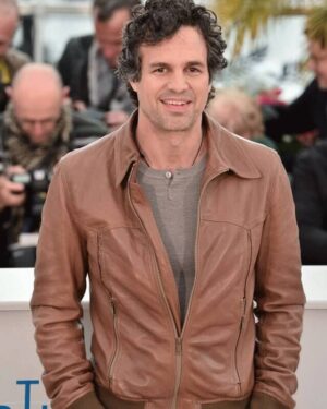 Mark Ruffalo Brown Leather Jacket