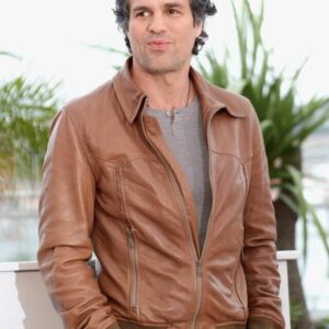 Mark Ruffalo Brown Leather Jacket