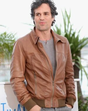 Mark Ruffalo Brown Leather Jacket