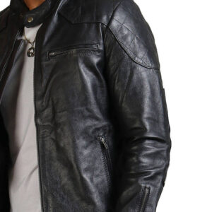 Men's Biker Black Leather Jacket
