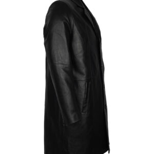 Black Classic Sheepskin Leather Coat