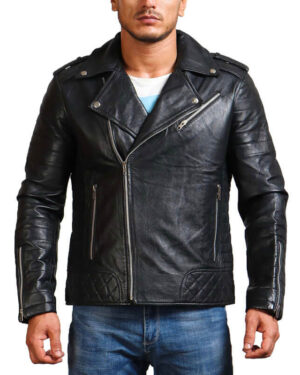 Classic Black Motorcycle Jacket