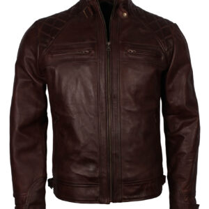 Dark Brown Motorcycle Leather Jacket