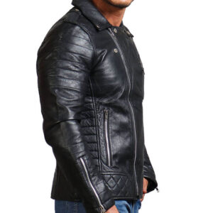 Classic Black Motorcycle Jacket