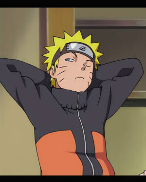 Naruto Shippuden Black and Orange Jacket