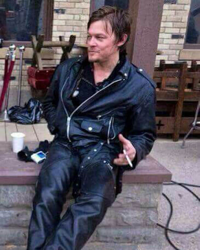 Norman Reedus Judas Biker Leather Jacket