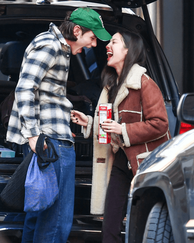 Olivia Rodrigo Brown Shearling Coat