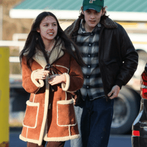 Olivia Rodrigo Brown Shearling Coat