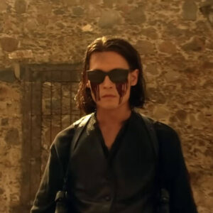 Johnny Depp Black Leather Vest