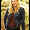 Once Upon a Time Emma Swan Blue Leather Jacket