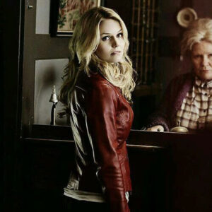 Once Upon a Time Emma Swan Red Leather Jacket