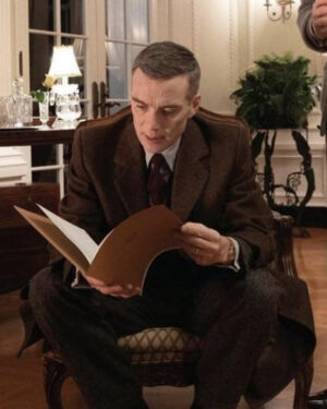 Cillian Murphy Oppenheimer Brown Coat