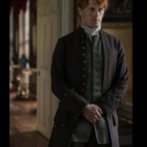 Outlander Jamie Fraser Black Long Coat S04