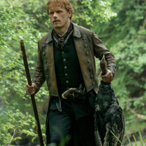 Outlander Jamie Fraser Distressed Leather Coat