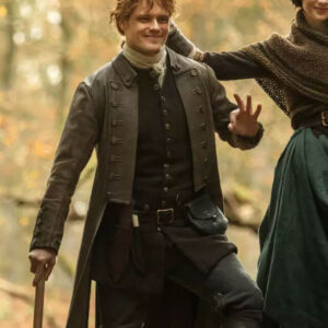 Outlander Jamie Fraser Distressed Leather Coat