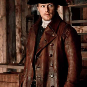 Outlander Jamie Fraser Waxed Leather Coat