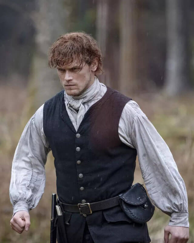 Outlander Jamie Fraser Black Vest