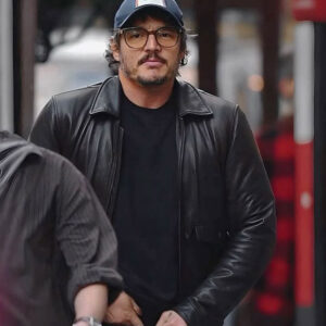 Pedro Pascal Black Leather Jacket