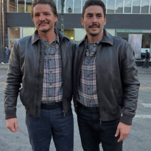 Pedro Pascal Bomber Leather Jacket