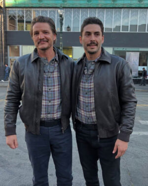 Pedro Pascal Bomber Leather Jacket