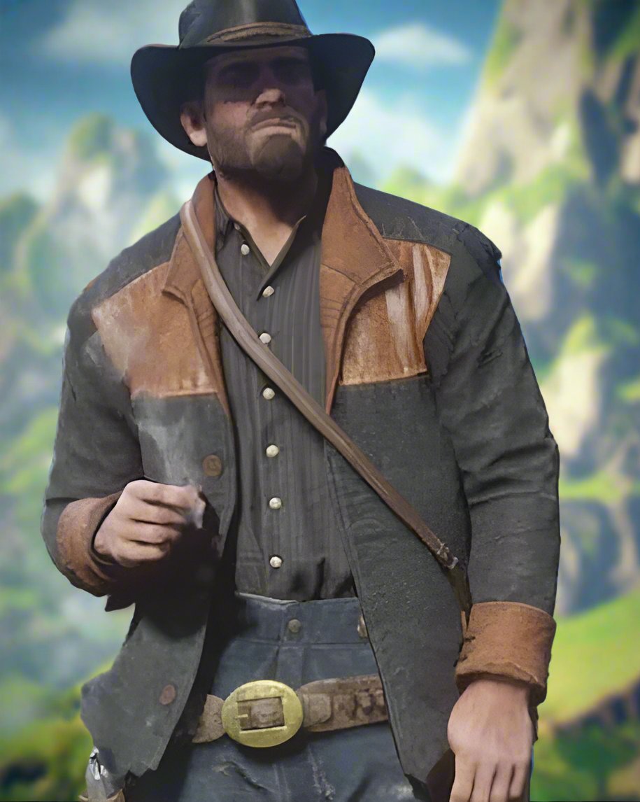 RDR Arthur Morgan Black and Brown Jacket