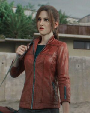 Resident Evil: Death Island Claire Redfield Leather Jacket