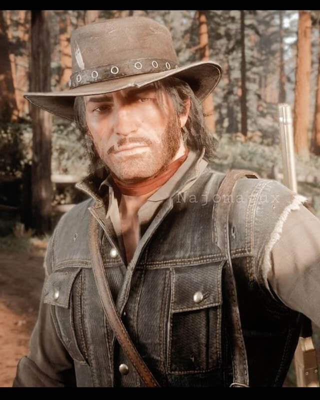 John Marston Dark Brown Vest RDR 2