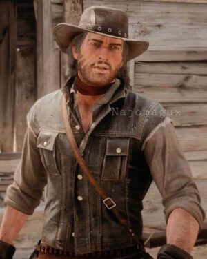 John Marston Dark Brown Vest RDR 2