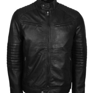 Skull With Wings Road Rebel Leather Biker Jacket